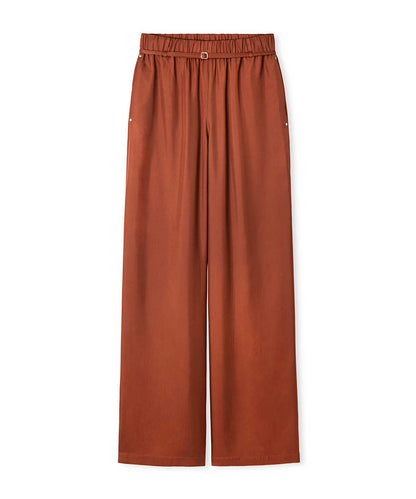Wide-Leg Trousers with Elastic Waistband