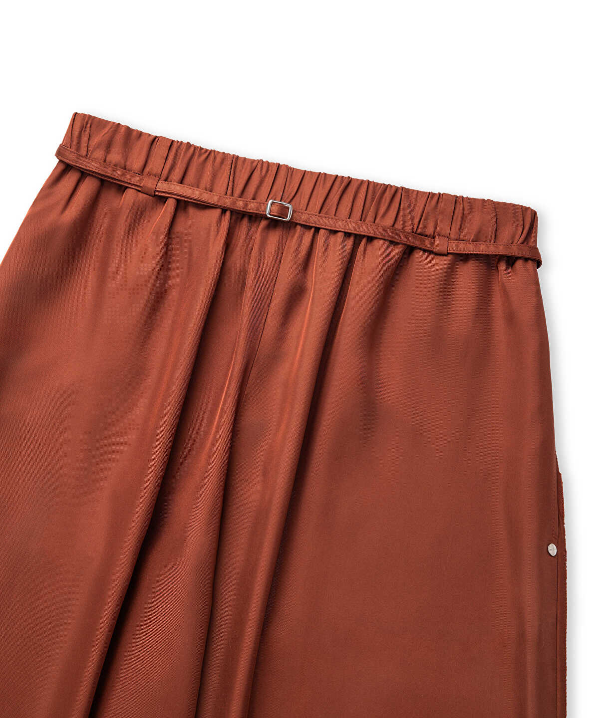 Zoomed Wide-Leg Trousers with Elastic Waistband