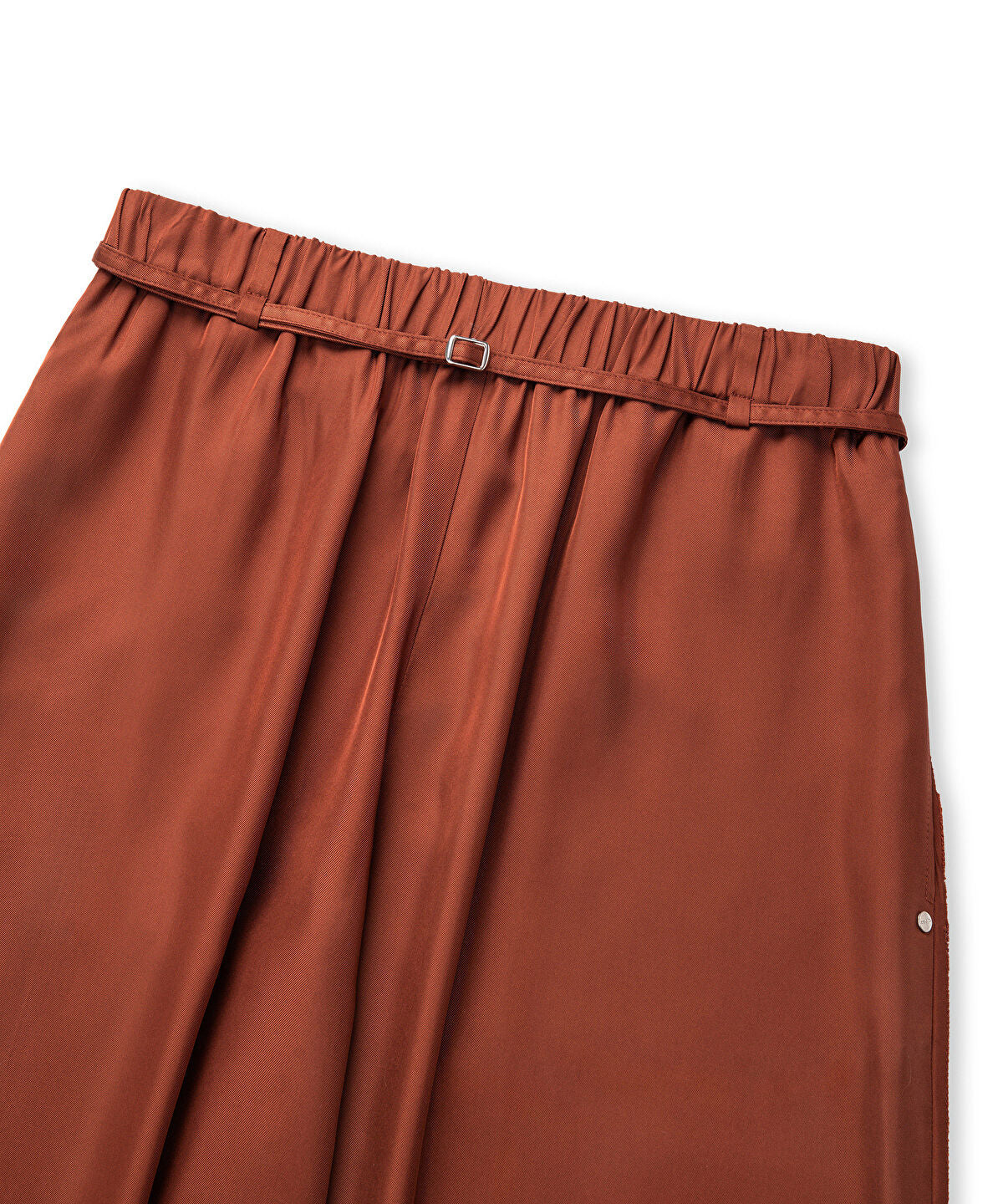 Zoomed Wide-Leg Trousers with Elastic Waistband