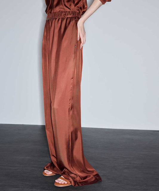 Wide-Leg Trousers with Elastic Waistband
