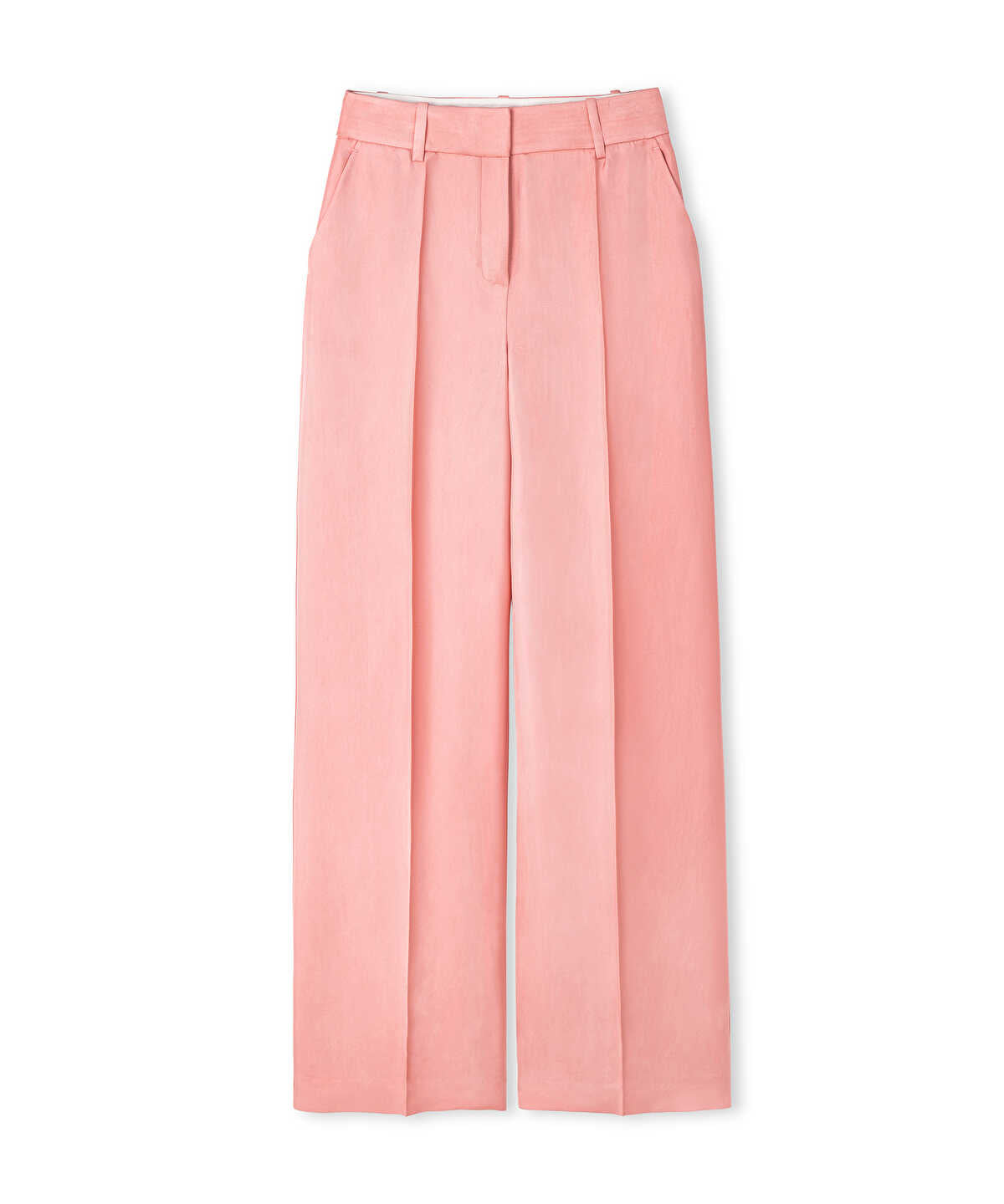 Wide-Leg Viscose Trousers