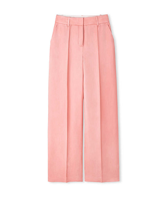 Wide-Leg Viscose Trousers