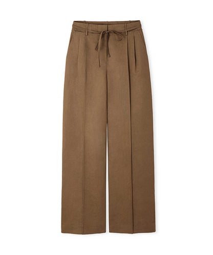 Belted Wide Leg Trousers