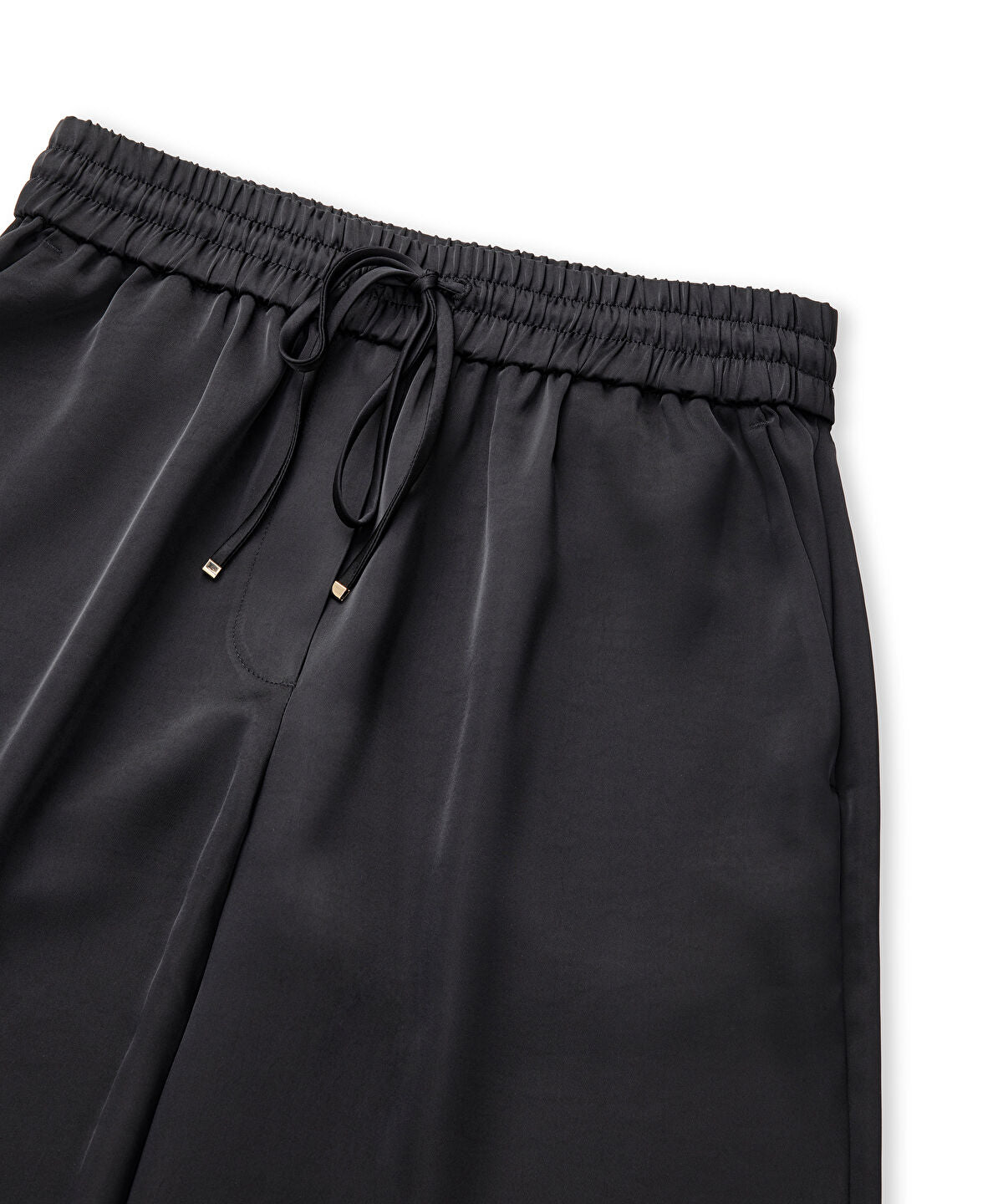 Zoomed Satin Wide Leg Trousers 
