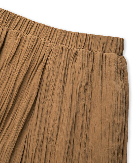 Crinkle-Effect Trousers 
