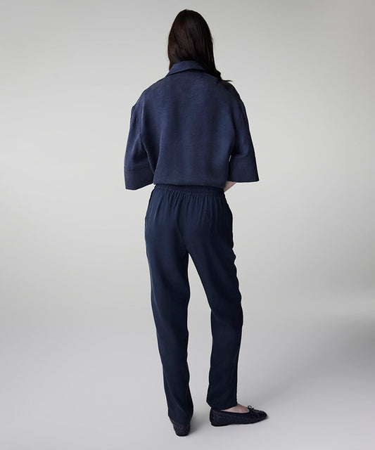 Tie Waist Carrot Trousers