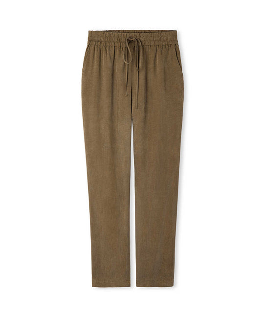 Tie Waist Carrot Trousers