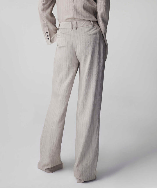 Striped Jacquard Trousers