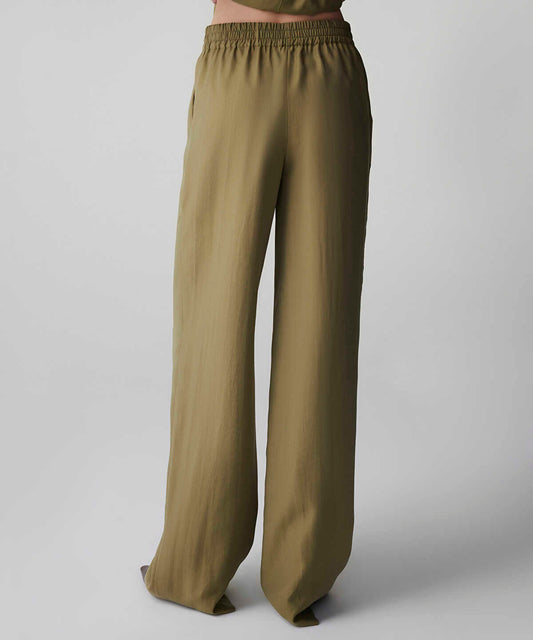 Elastic Waist Wide Leg Trousers