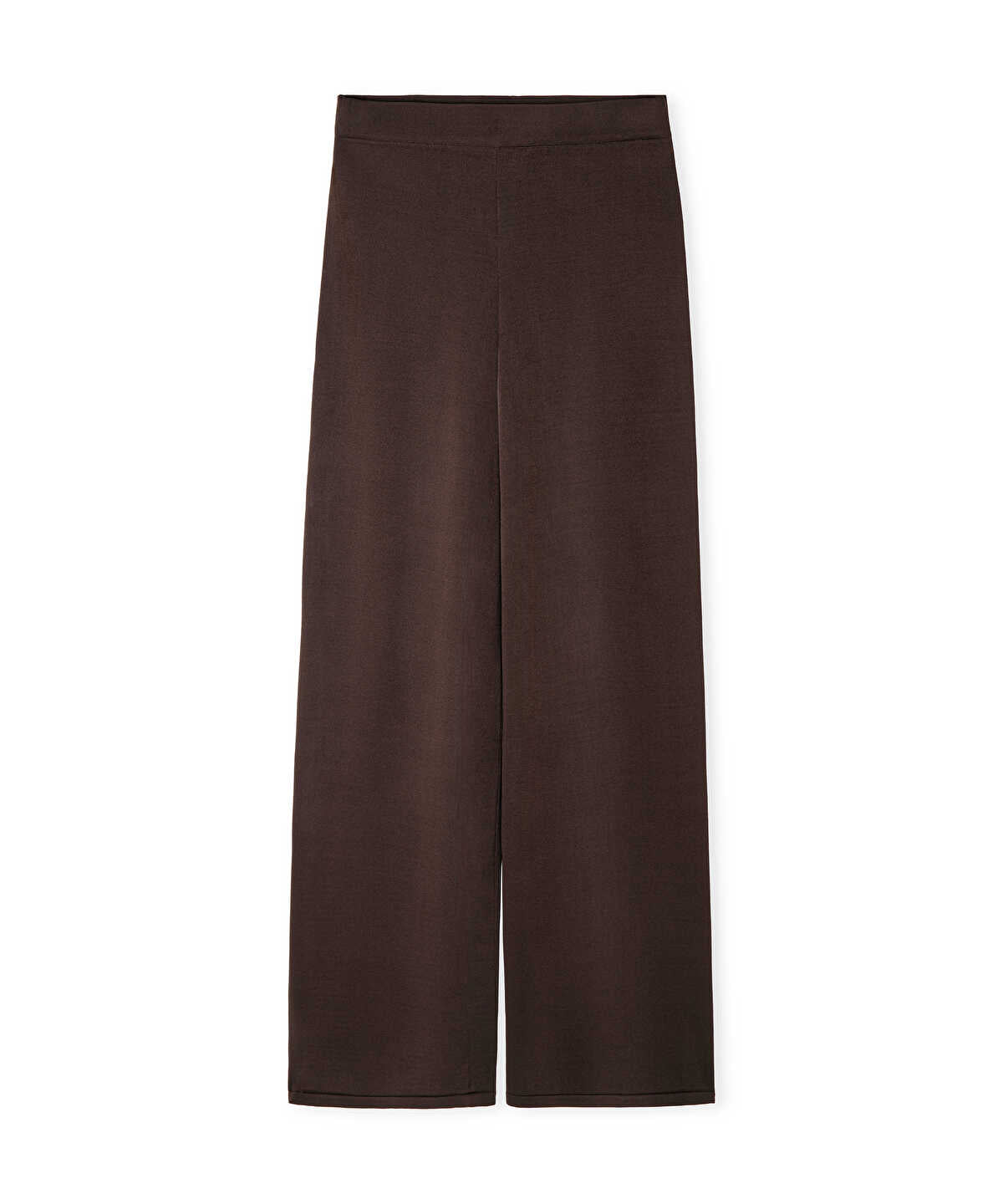 Wide Leg Knit Trousers