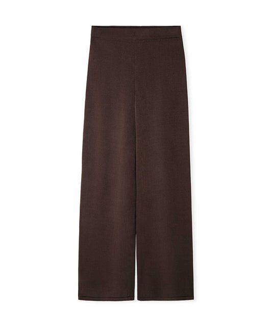 Wide Leg Knit Trousers