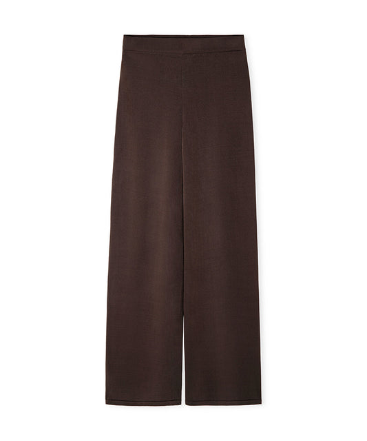 Wide Leg Knit Trousers