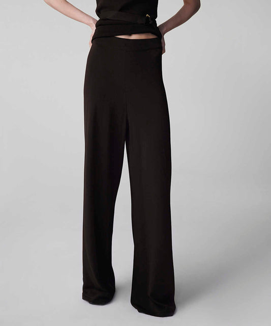 Wide Leg Knit Trousers