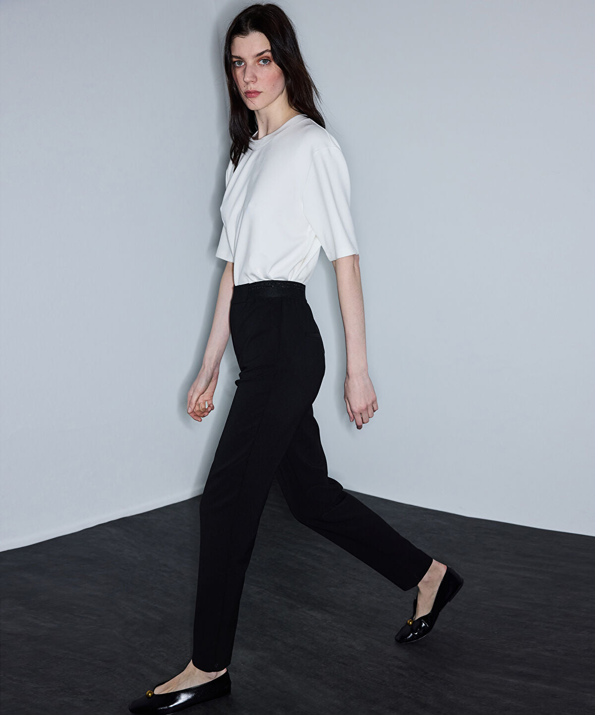 Zoomed Trousers with Lurex Thread