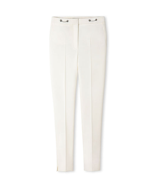 Skinny Trousers with Metal Accents 