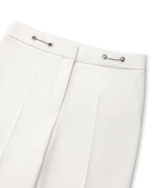 Skinny Trousers with Metal Accents 