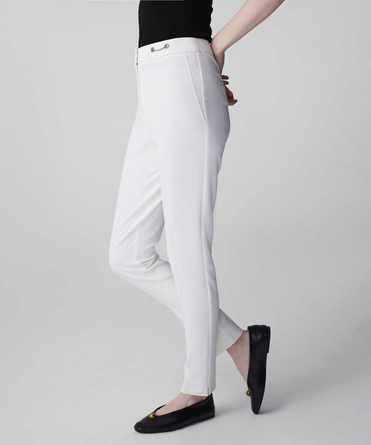 Skinny Trousers with Metal Accents 