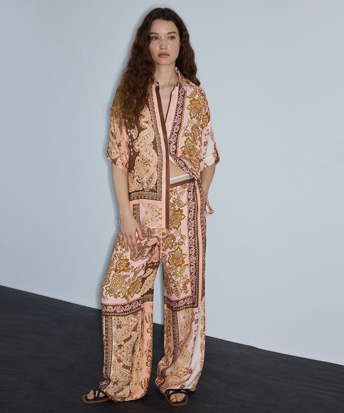 Printed Viscose Trousers