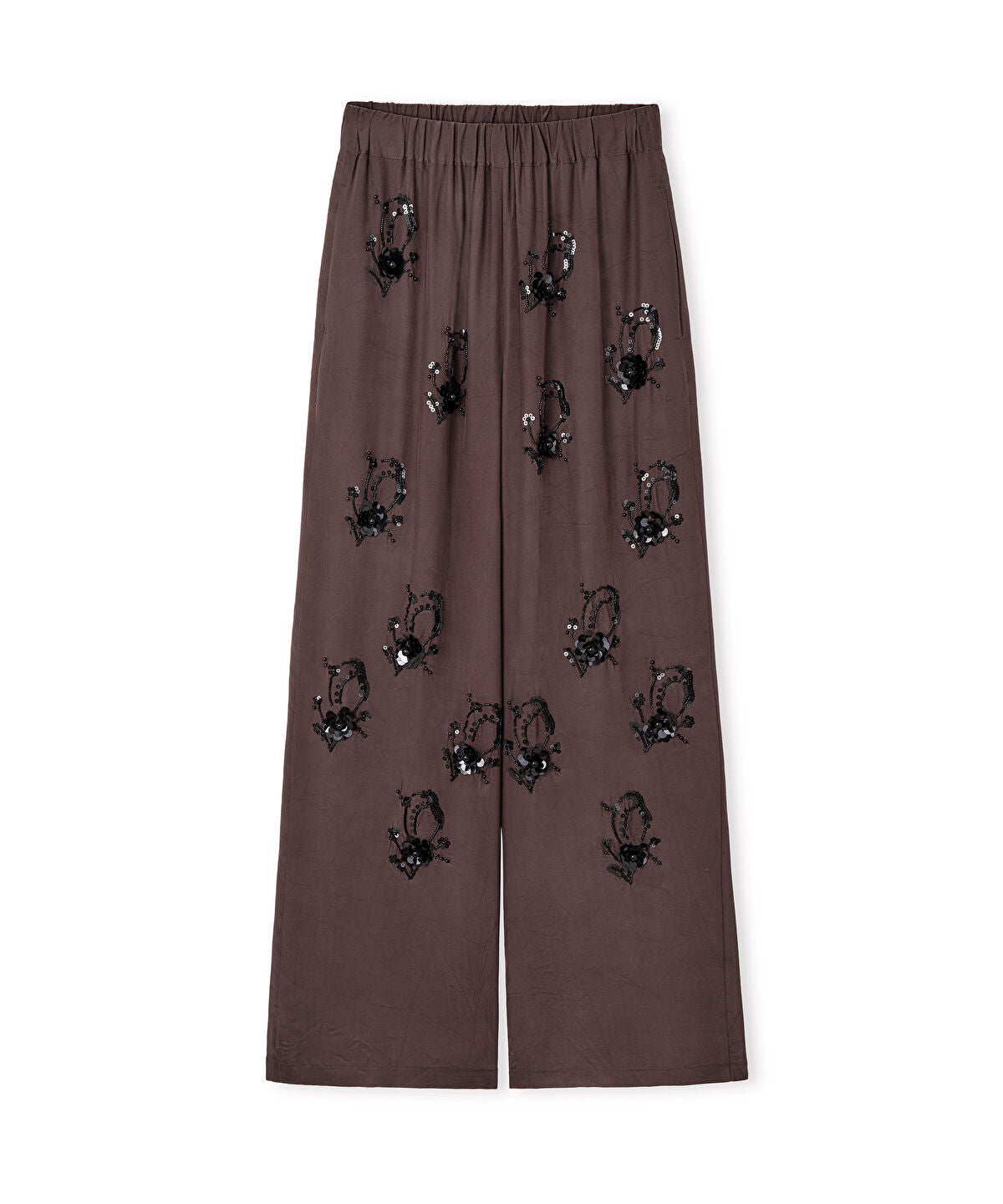 Zoomed Embellished Viscose Trousers