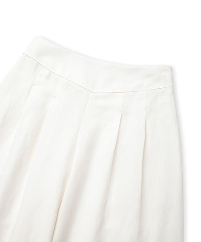 Double-Pleated  Wide-Leg Trousers