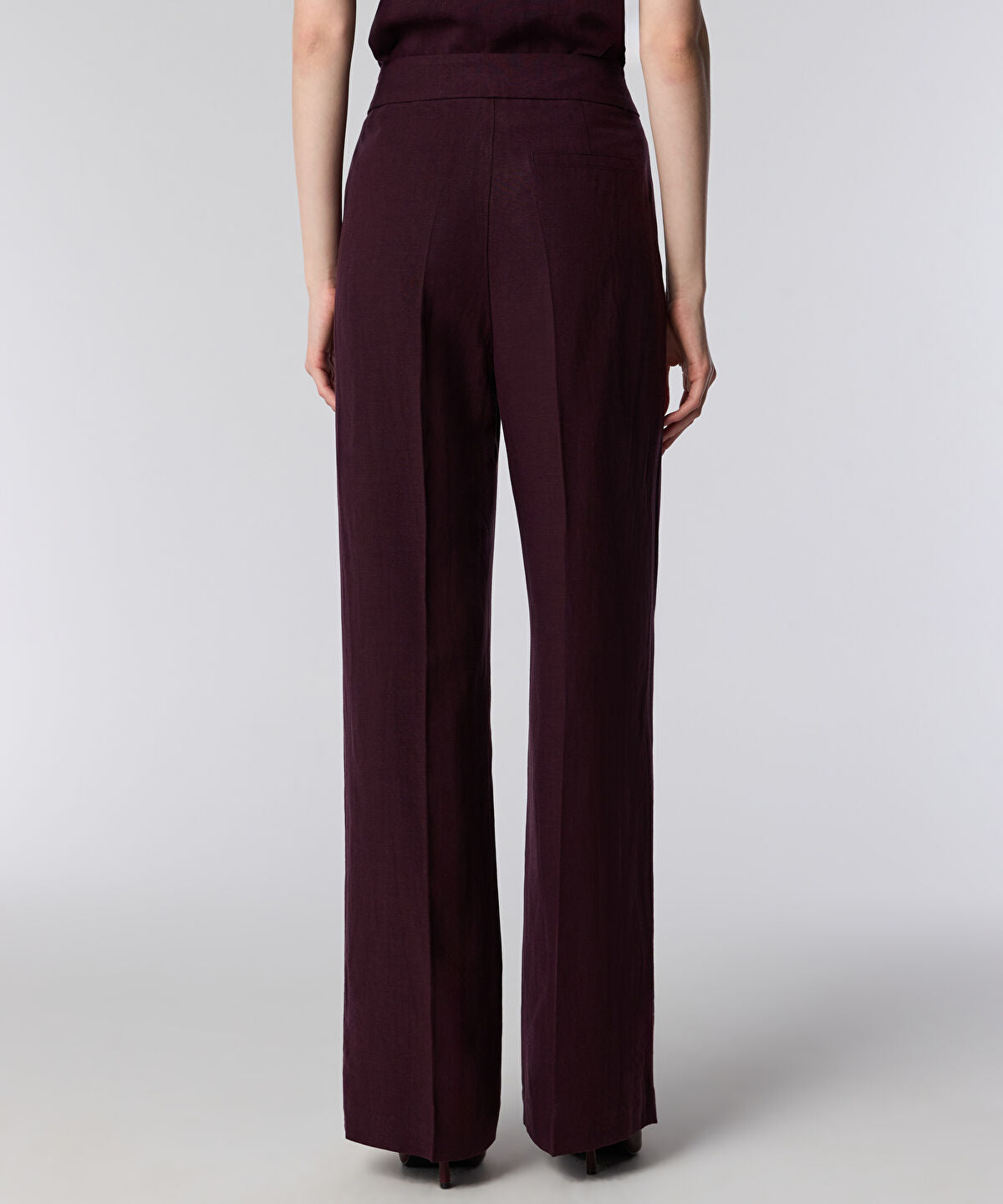 Zoomed Pressed Crease Wide-Leg Trousers