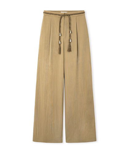 Embellished Belt Trousers
