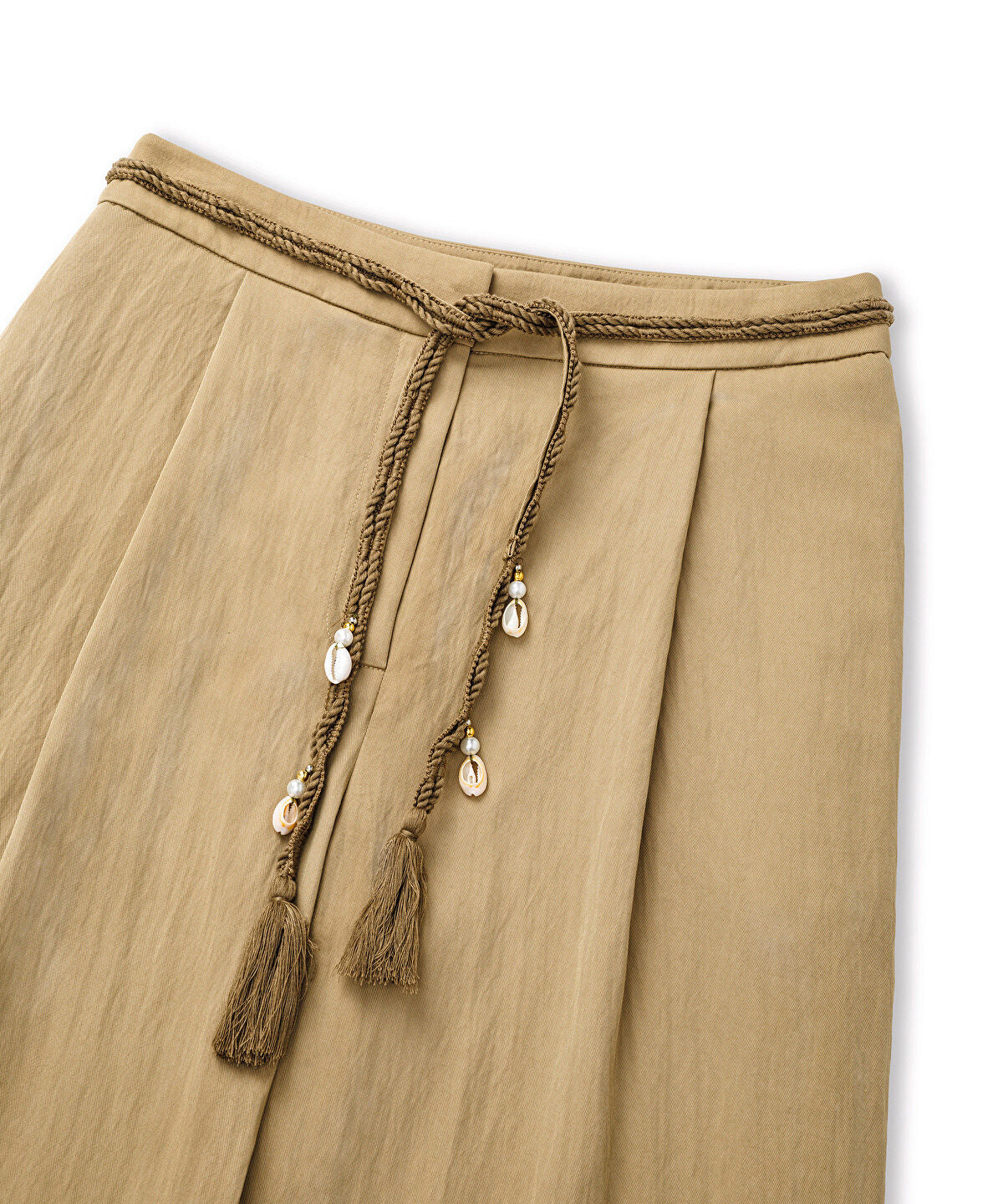 Zoomed Embellished Belt Trousers