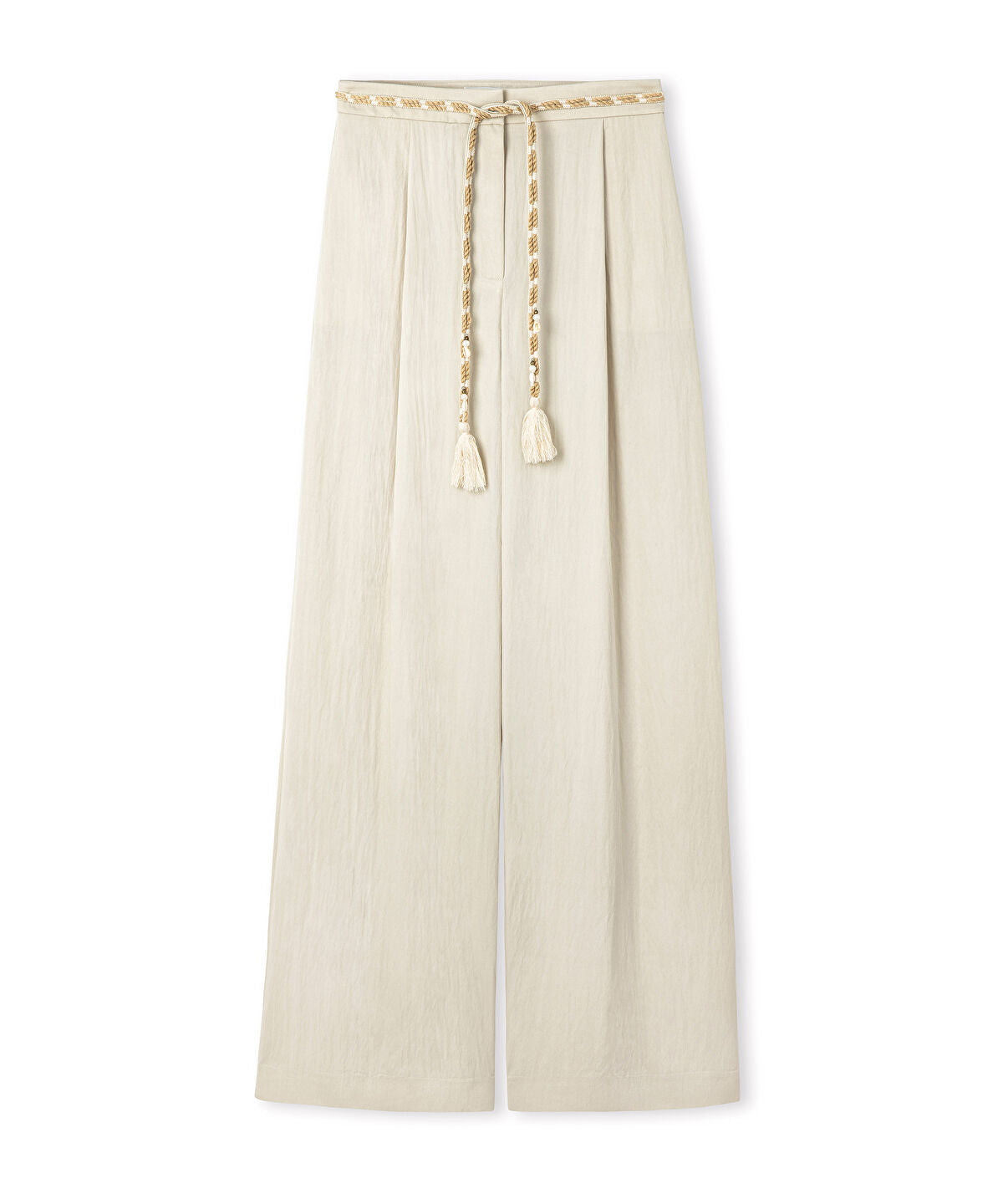 Zoomed Embellished Belt Trousers