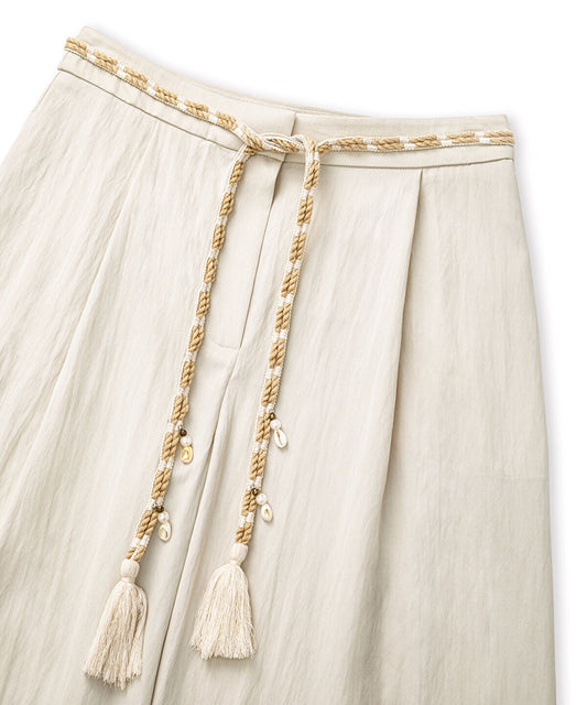 Embellished Belt Trousers