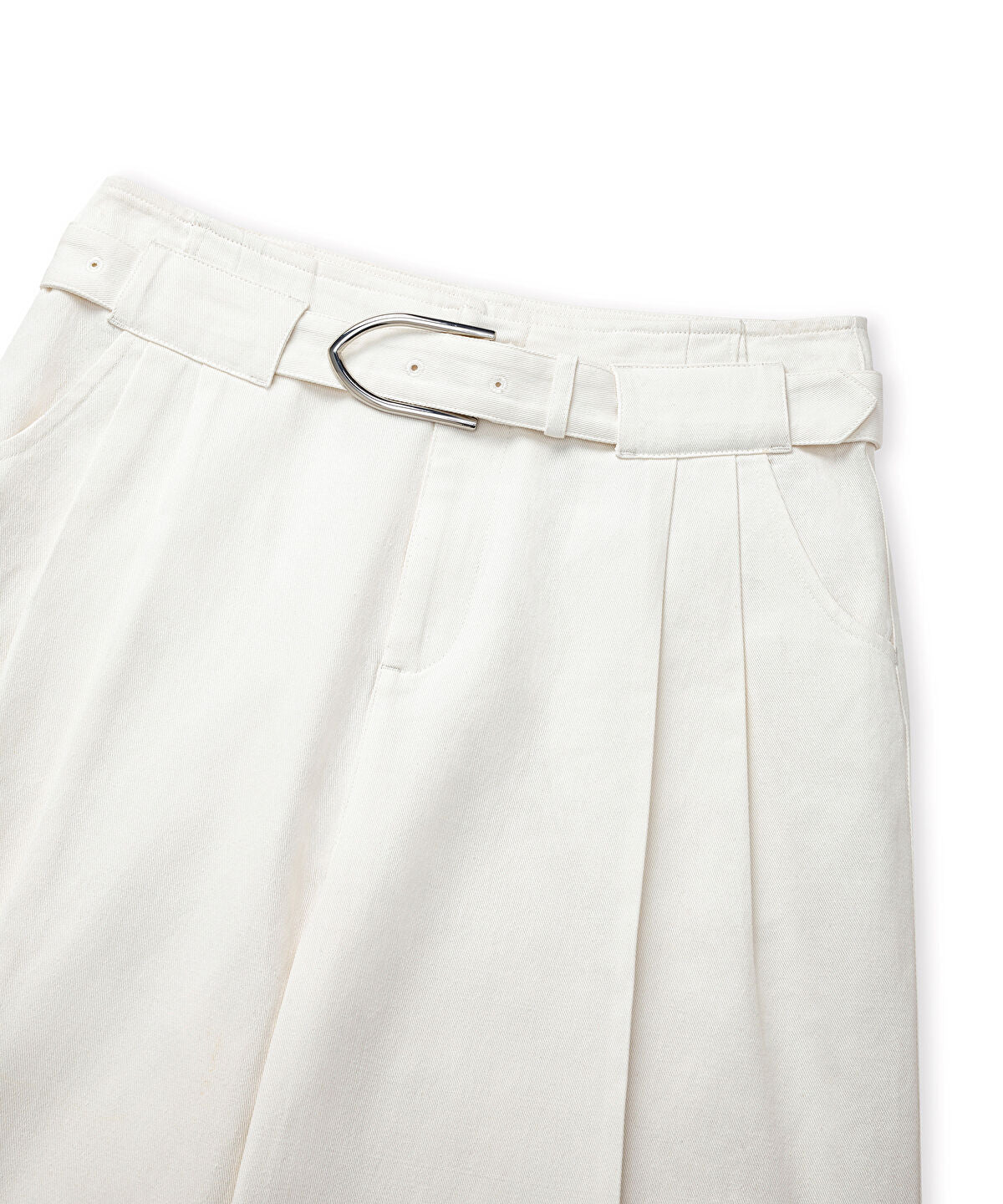 Belted Non-Denim Trousers