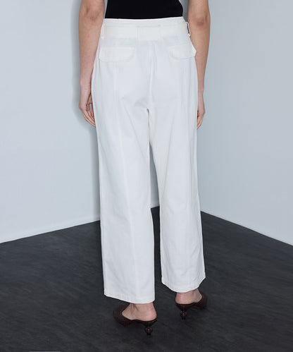 Belted Non-Denim Trousers