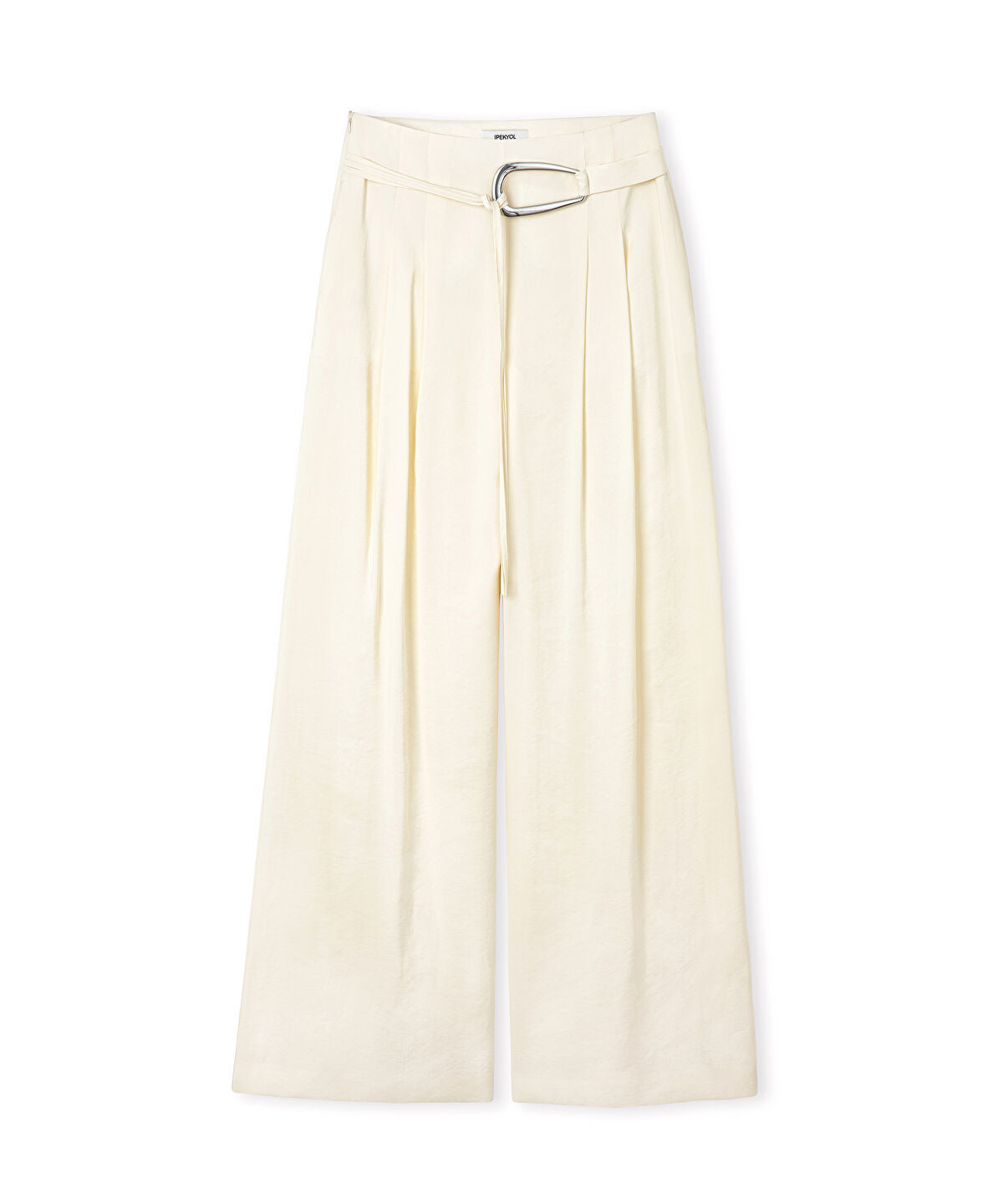 Zoomed Wide-Leg Trousers with Belt