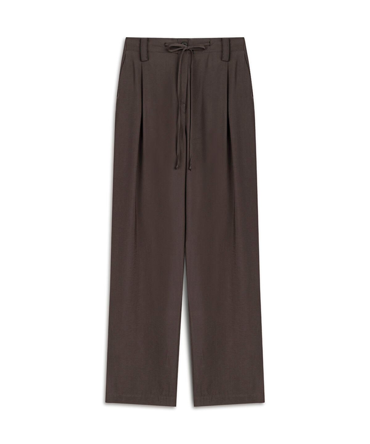 Zoomed Tie-Waist Carrot Fit Trousers