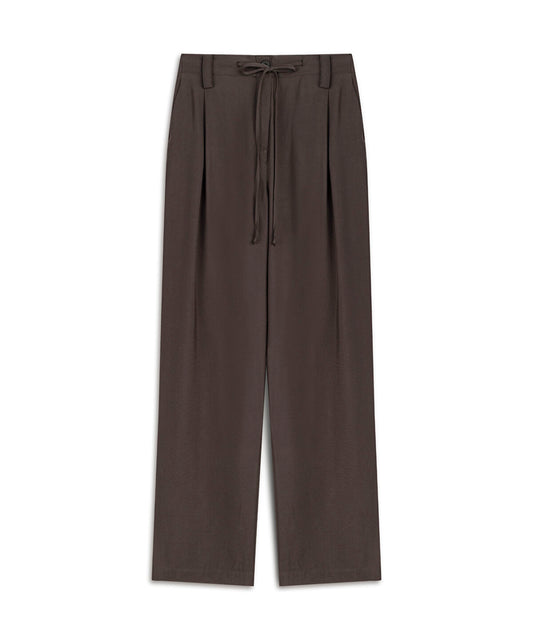 Tie-Waist Carrot Fit Trousers