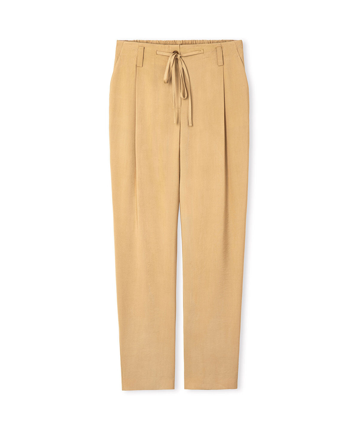 Zoomed Tie-Waist Carrot Fit Trousers