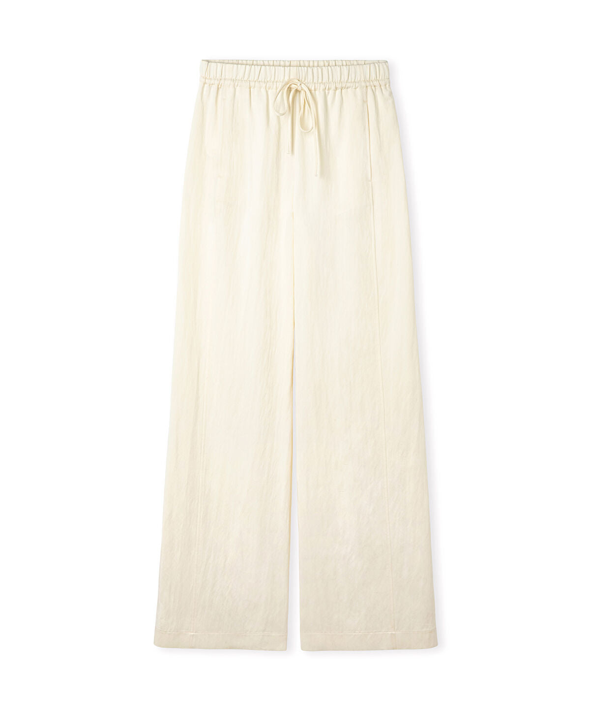 Tie-Waist Wide-Leg Trousers