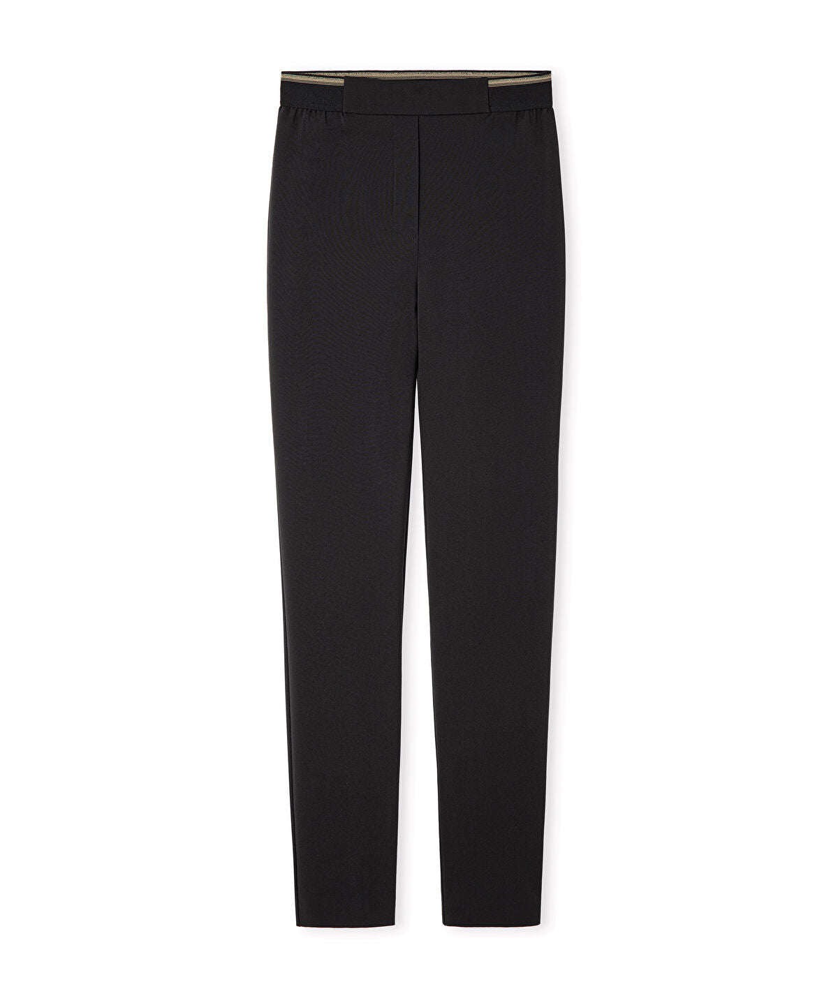 Zoomed Lurex-Waisted Skinny Trousers