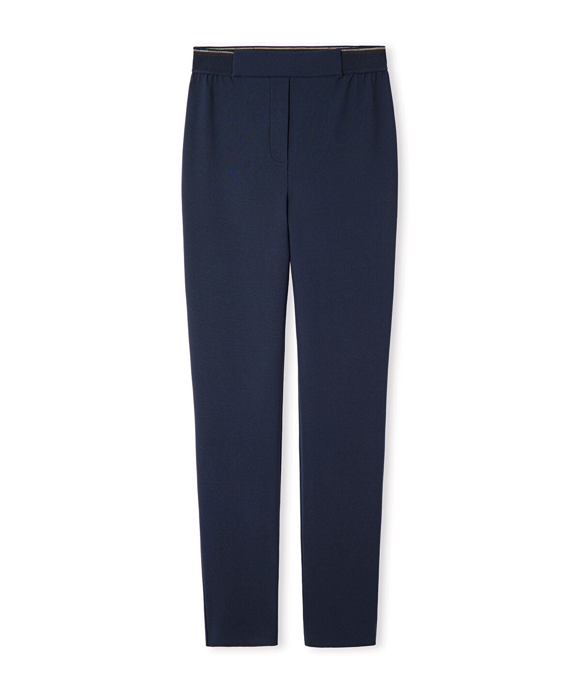 Zoomed Lurex-Waisted Skinny Trousers