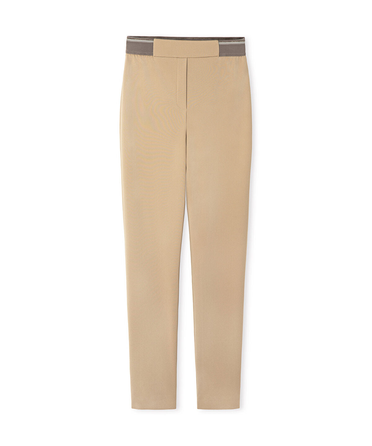 Lurex-Waisted Skinny Trousers