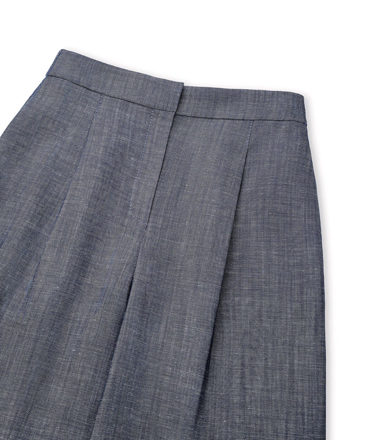 Zoomed Denim-Effect Wide-Leg Trousers