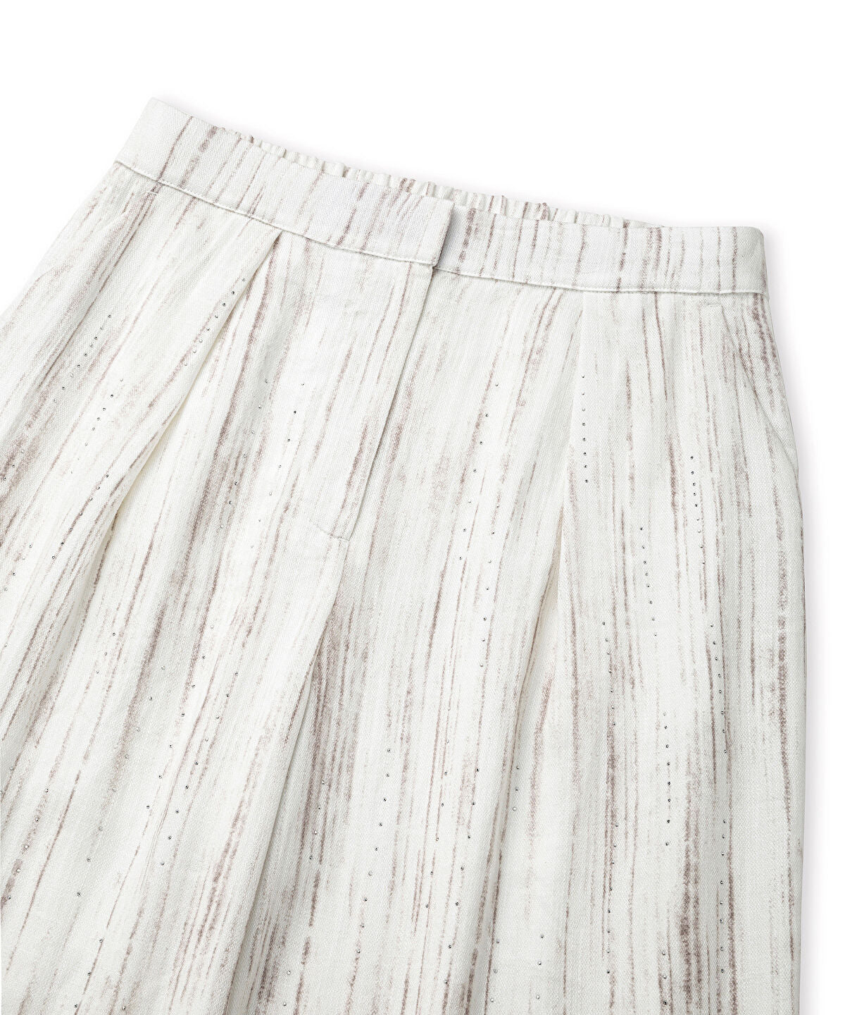 Embellished Wide-Leg Trousers