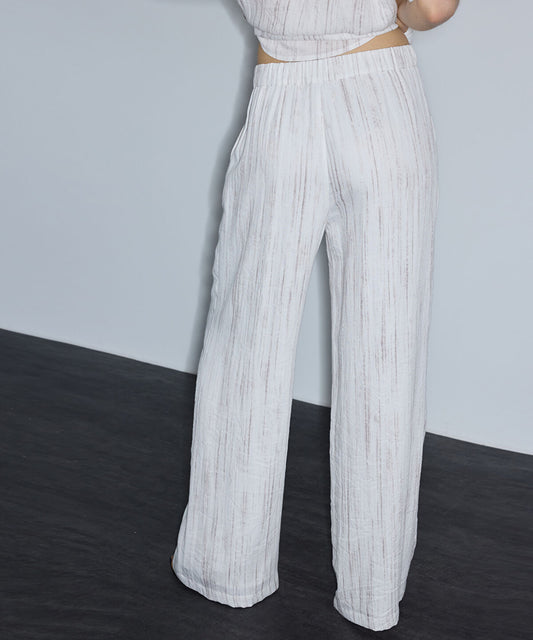 Embellished Wide-Leg Trousers