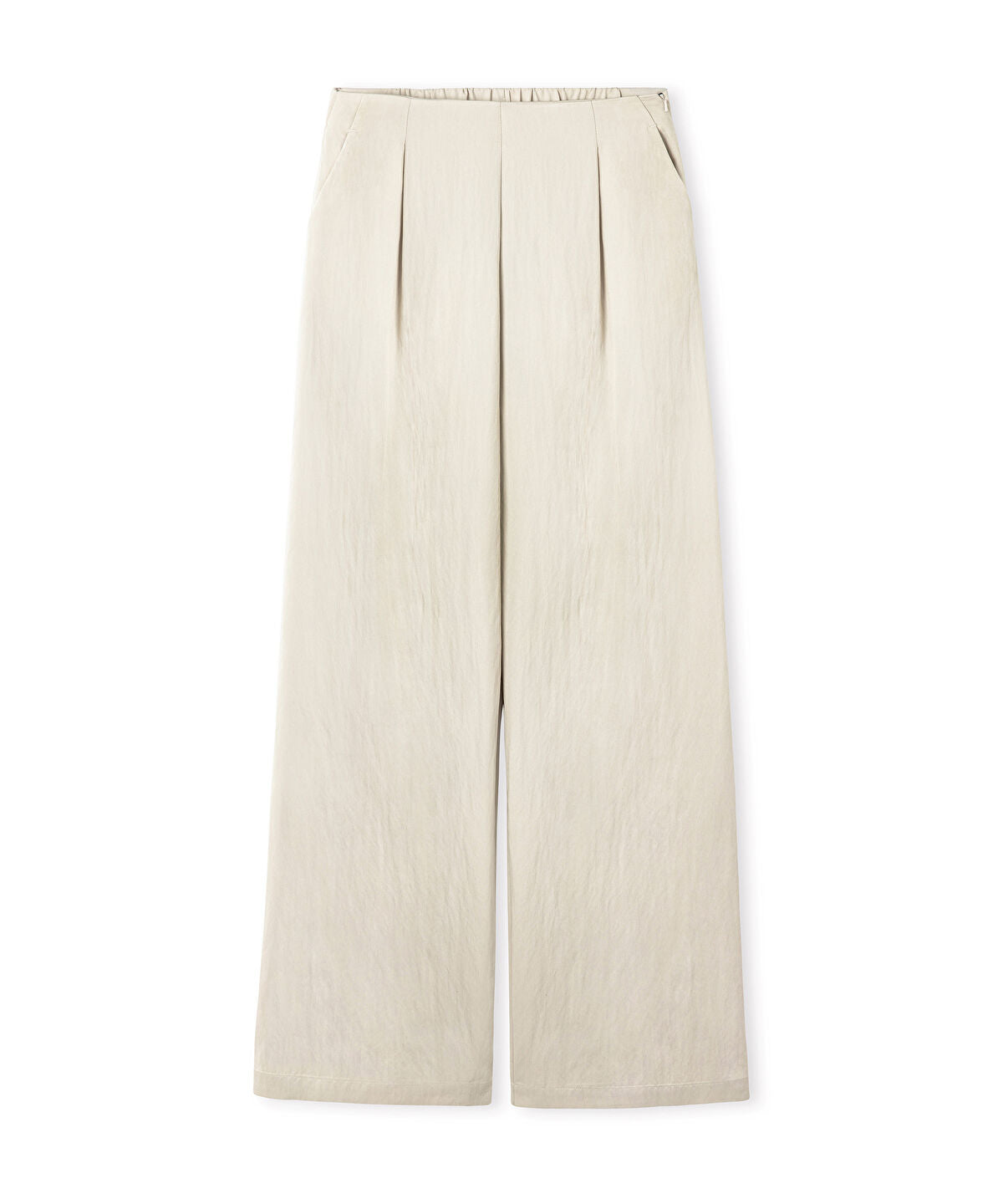 Pleated Wide-Leg Trousers