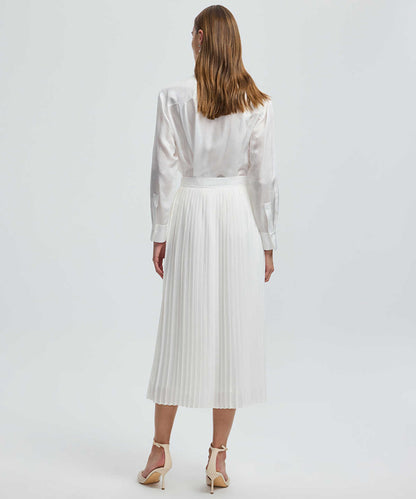 Pleated Midi Skirt