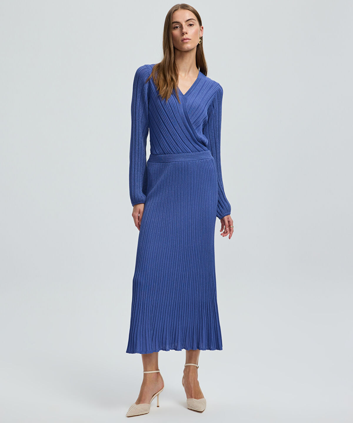 Zoomed Lurex Knit Skirt