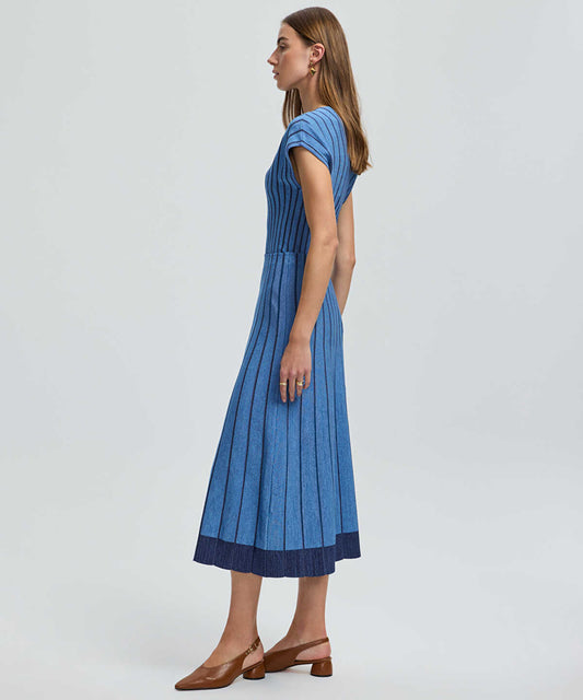 Contrast Trim Knit Skirt