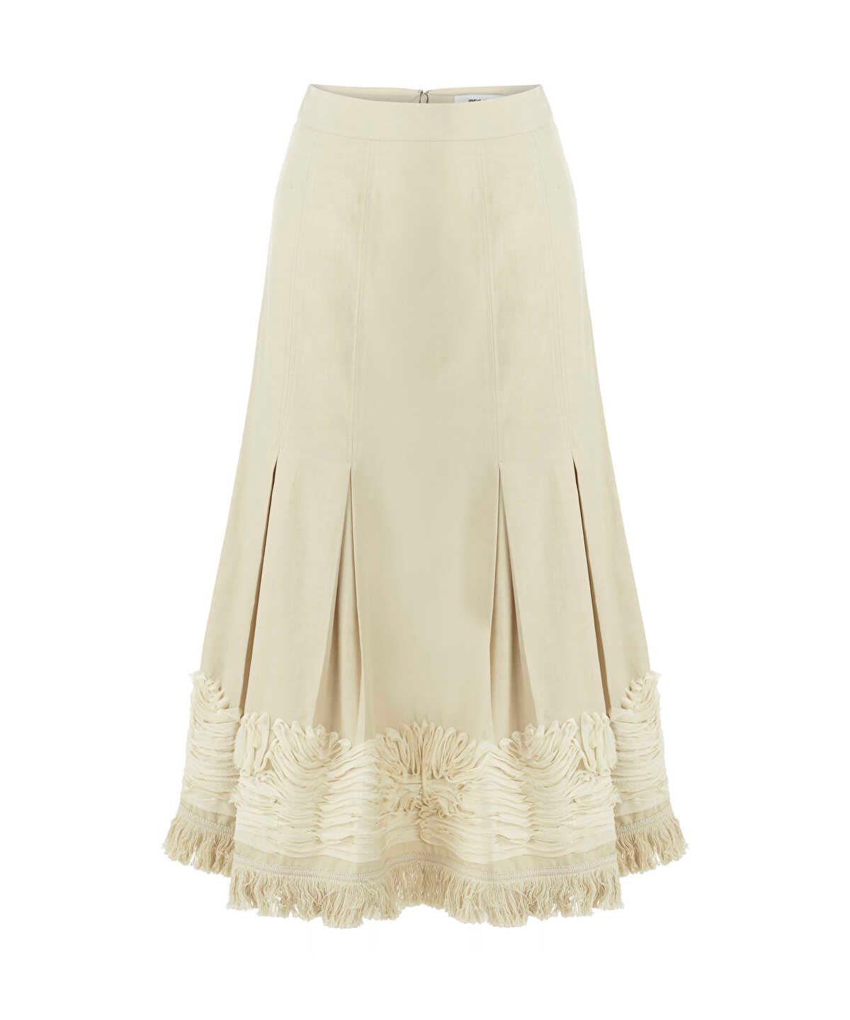 Zoomed Embroidered Midi Skirt
