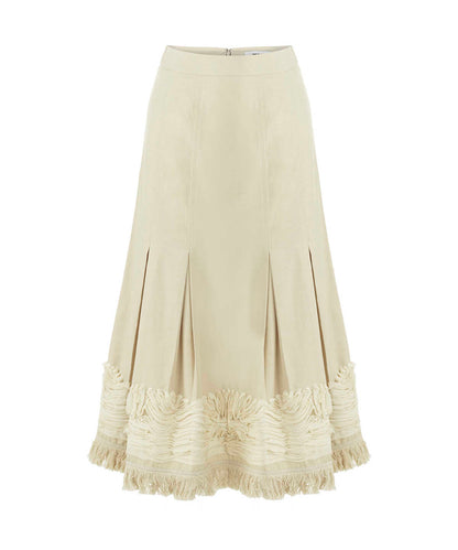 Embroidered Midi Skirt