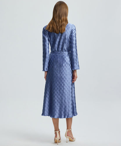 Textured Midi Skirt