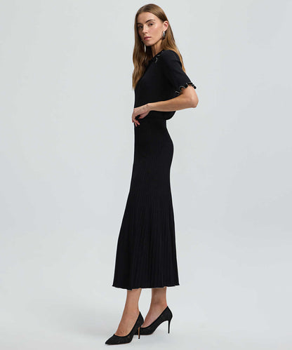 Embellished Knit Skirt
